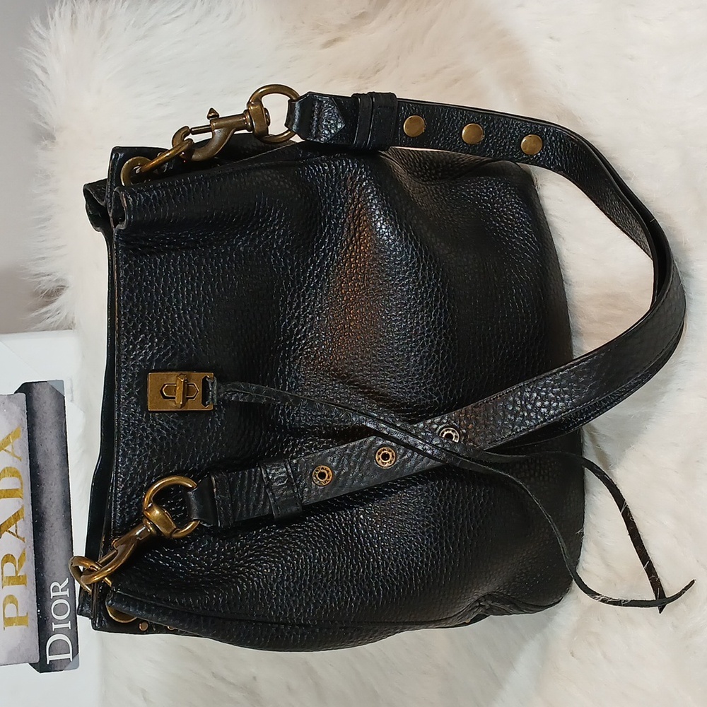 Rebecca Minkoff Black Soft Leather  Darren Shoulder Bag